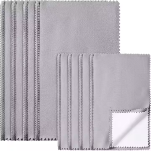 Hot Sale Customized Logo Four Layer Microfiber Jewelry Polishing Cloth for Gold Silver Platinum Jewelry Silver Polishing Cloth