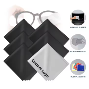 High Quality Custom Logo Printed Microfiber Eyeglasses Cleaning Cloth Eco-Friendly Sunglasses Cloth Office Eyeglasses Cloth