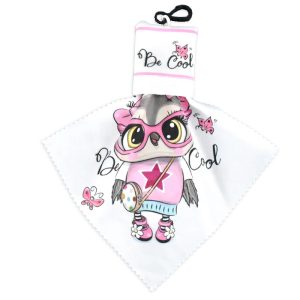High Quality Customized Logo Microfiber Heat Printed Glasses Cloth with Keychain Pocket Portable PU Leather Case Glasses Cloth