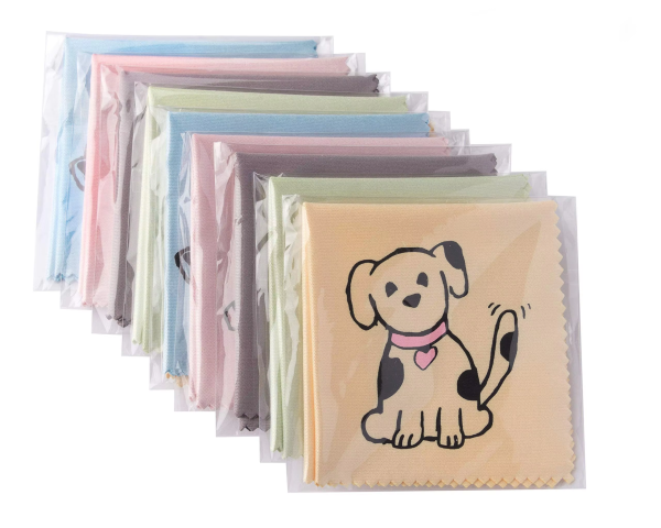 Eastsunshine Hot Sale Cartoon Microfiber Glasses Cleaning Cloth OPP Bag Packaging Optical Lens Customized logo Glasses Cloth - Image 2