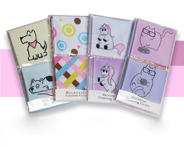 Eastsunshine Hot Sale Cartoon Microfiber Glasses Cleaning Cloth OPP Bag Packaging Optical Lens Customized logo Glasses Cloth - Image 3