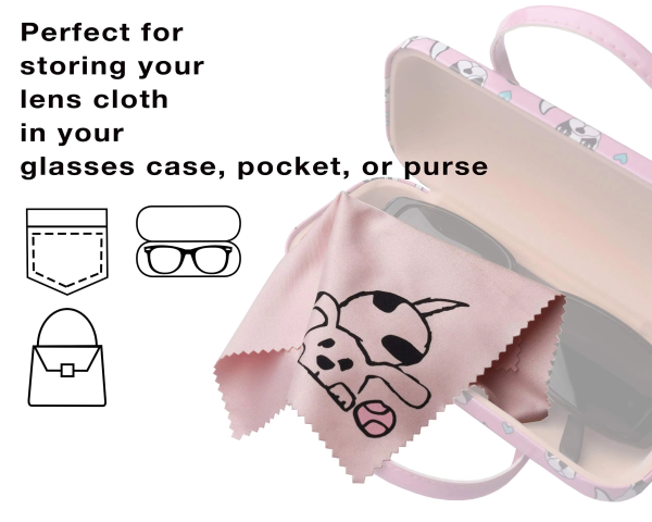 Eastsunshine Hot Sale Cartoon Microfiber Glasses Cleaning Cloth OPP Bag Packaging Optical Lens Customized logo Glasses Cloth - Image 6