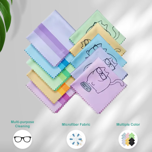 Hot Products Customizedlogo Environmentally Friendly RPET Microfiber Optical Lens Cloth Custom Color Microfiber Sunglasses Cloth