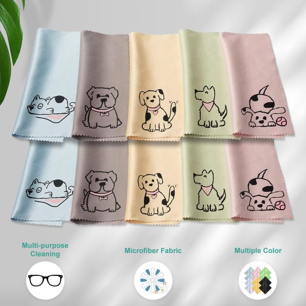 Eastsunshine Hot Sale Cartoon Microfiber Glasses Cleaning Cloth OPP Bag Packaging Optical Lens Customized logo Glasses Cloth