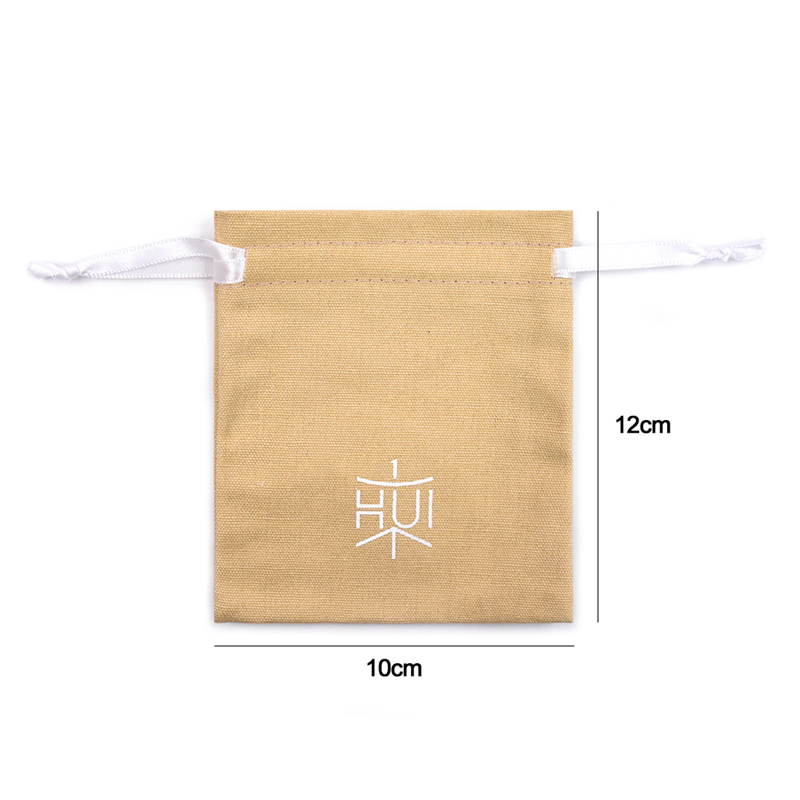 Polyester Linen Jewelry Pouch