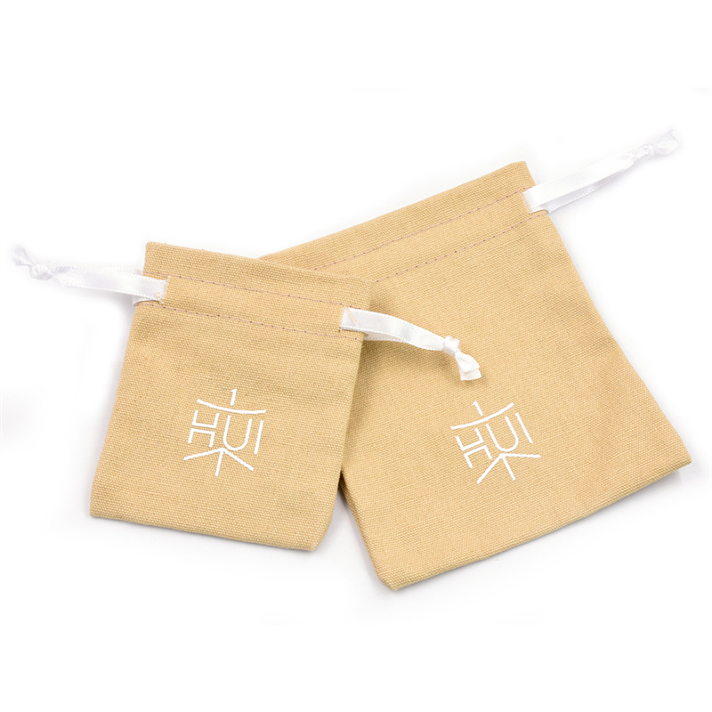 Polyester Linen Jewelry Pouch