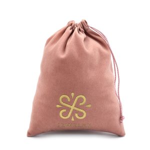 Corduroy Dustproof Jewelry Pouch