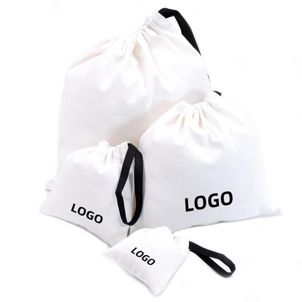 Cotton Drawstring Jewelry Pouch