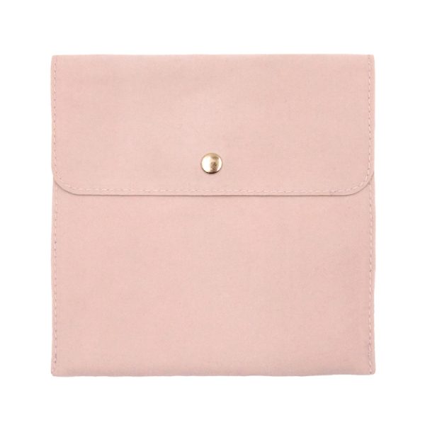 Wholesale Leather snap buttons jewelry pouch Manufacturers