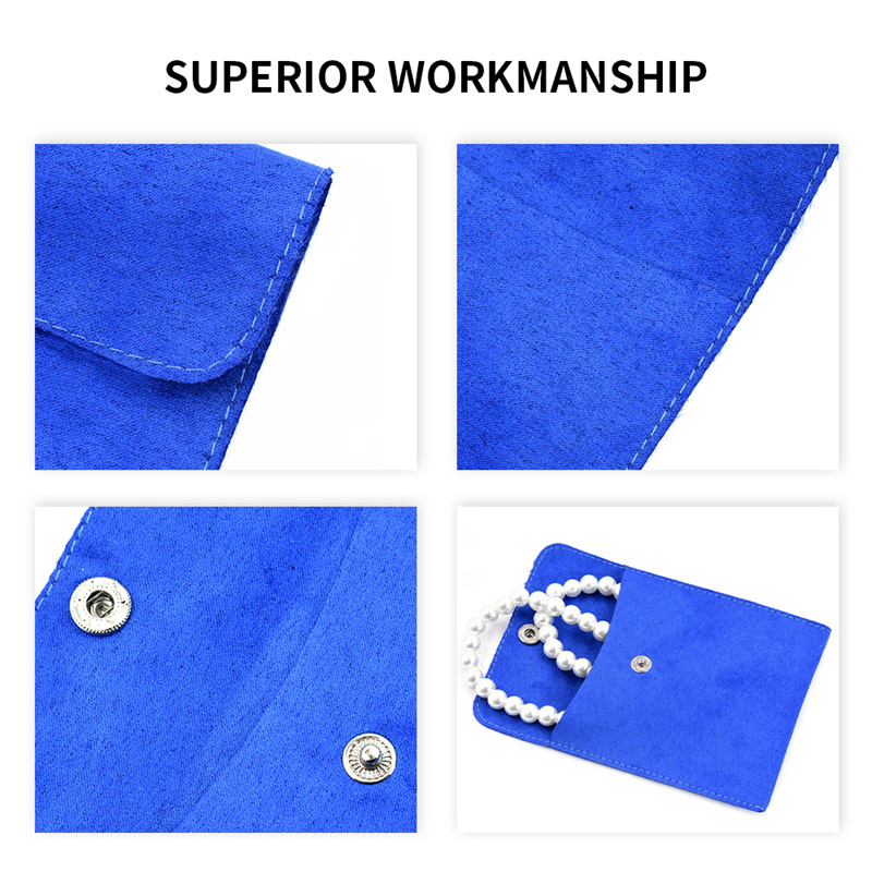 Wholesale Microfiber Button Jewelry Pouch Manufacturers