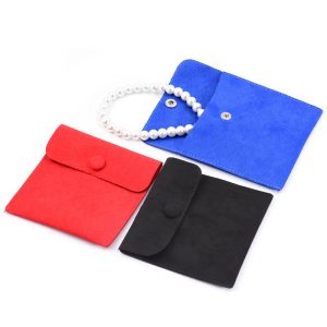 Wholesale Microfiber Button Jewelry Pouch Manufacturers