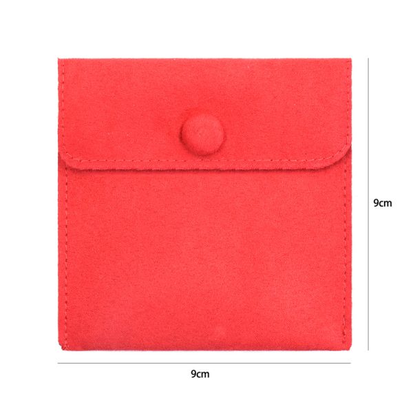 Wholesale Microfiber Button Jewelry Pouch Manufacturers