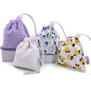 Pleated Single Drawstring Jewelry Pouch