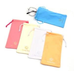Microfiber Multicolor Glasses Pouch