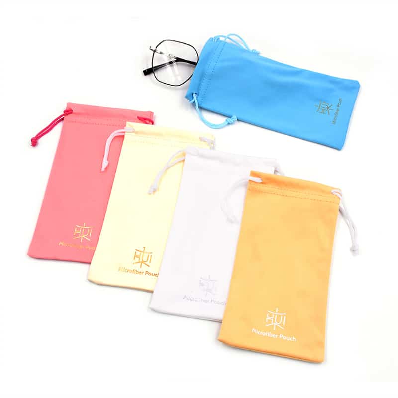Microfiber Multicolor Glasses Pouch
