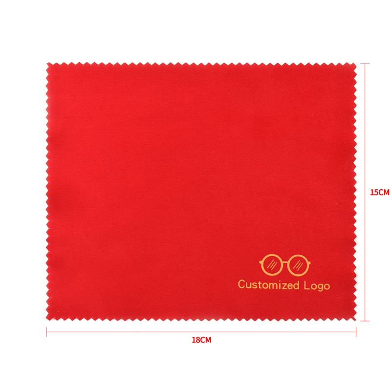 Microfiber toothed eyeglass cleaning cloth