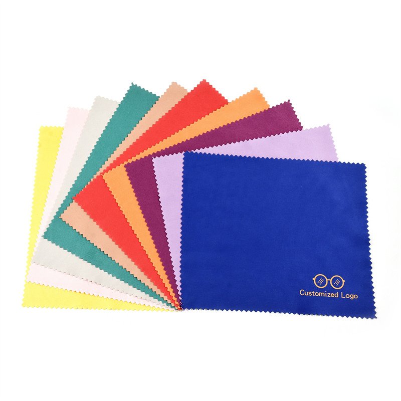 Microfiber toothed eyeglass cleaning cloth