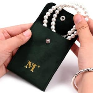 Snap Velvet Jewelry Pouch