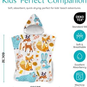 Deer Print Children's Beach Towel