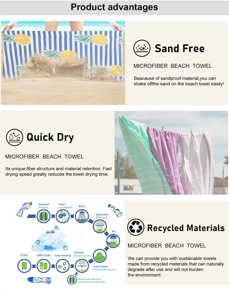 Travel Microfiber Beach Towel