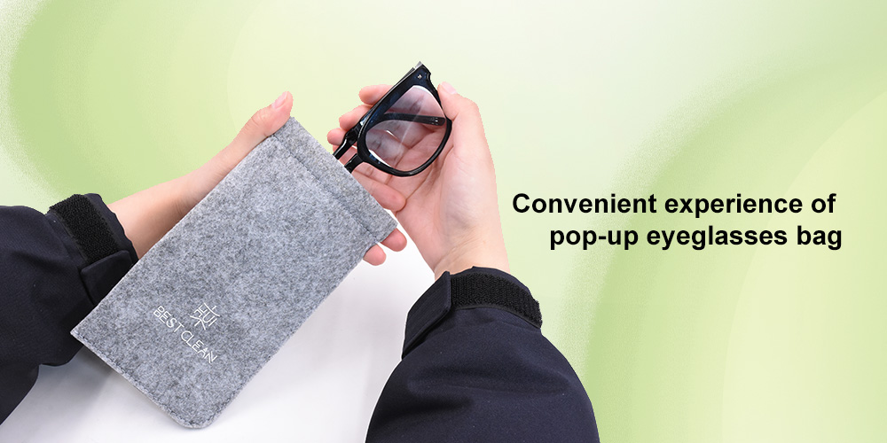Do you know the environmental advantages of felt eyeglass bags?