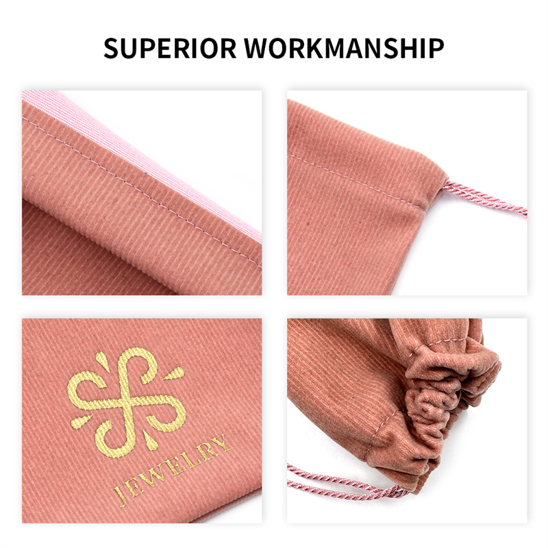 Corduroy Dustproof Jewelry Pouch