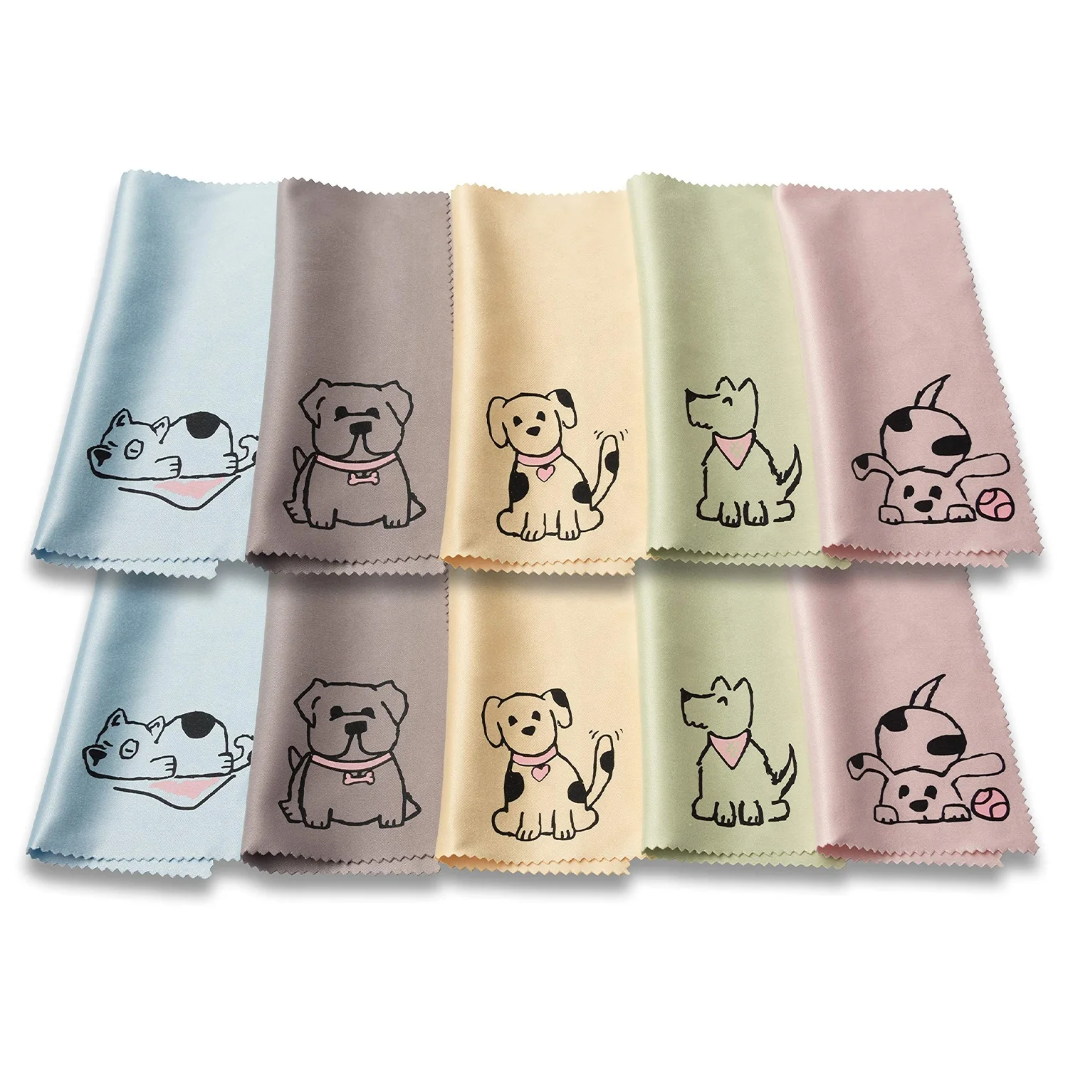 Eastsunshine Hot Sale Cartoon Microfiber Glasses Cleaning Cloth OPP Bag Packaging Optical Lens Customized logo Glasses Cloth