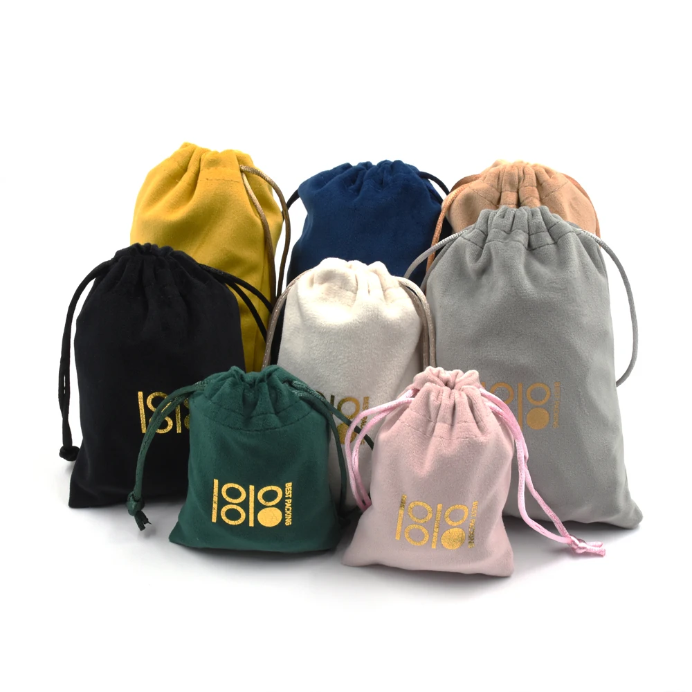 Luxury Velvet Jewelry Bag Pouch for Gift Bracelet Necklace Earring Packing