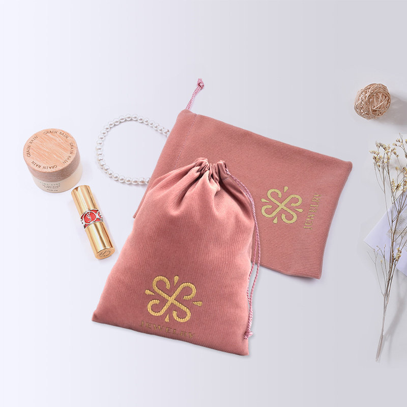 Corduroy Dustproof Jewelry Pouch