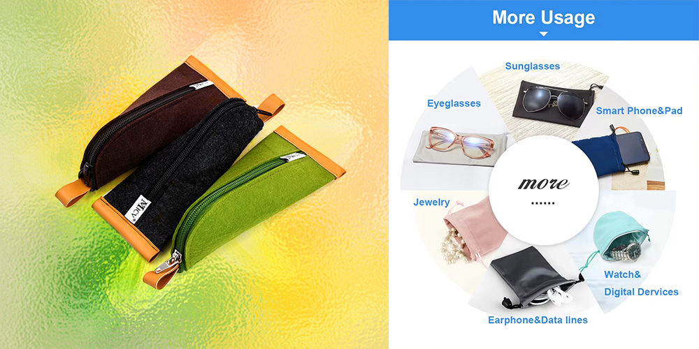 The versatility of glasses bags: not only for glasses, but also perfect small items storage bag