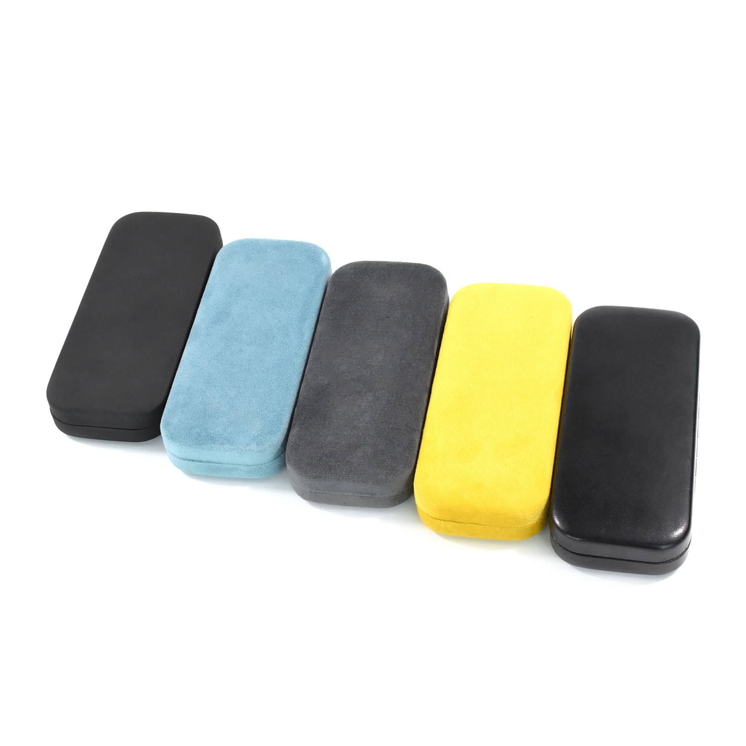 Custom Logo Velvet Eyeglasses Case Hard Metal Reading Glasses Case for Optics Spectacle