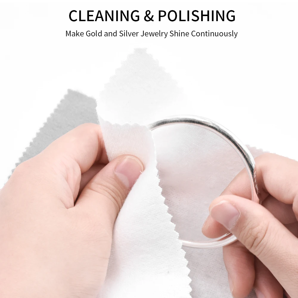 Hot Sell Pure Cotton Material 11X14 Four-layer Polishing Cloth Suitable for Gold, Silver Platinum Jewelry Polishing Wipe Cloth