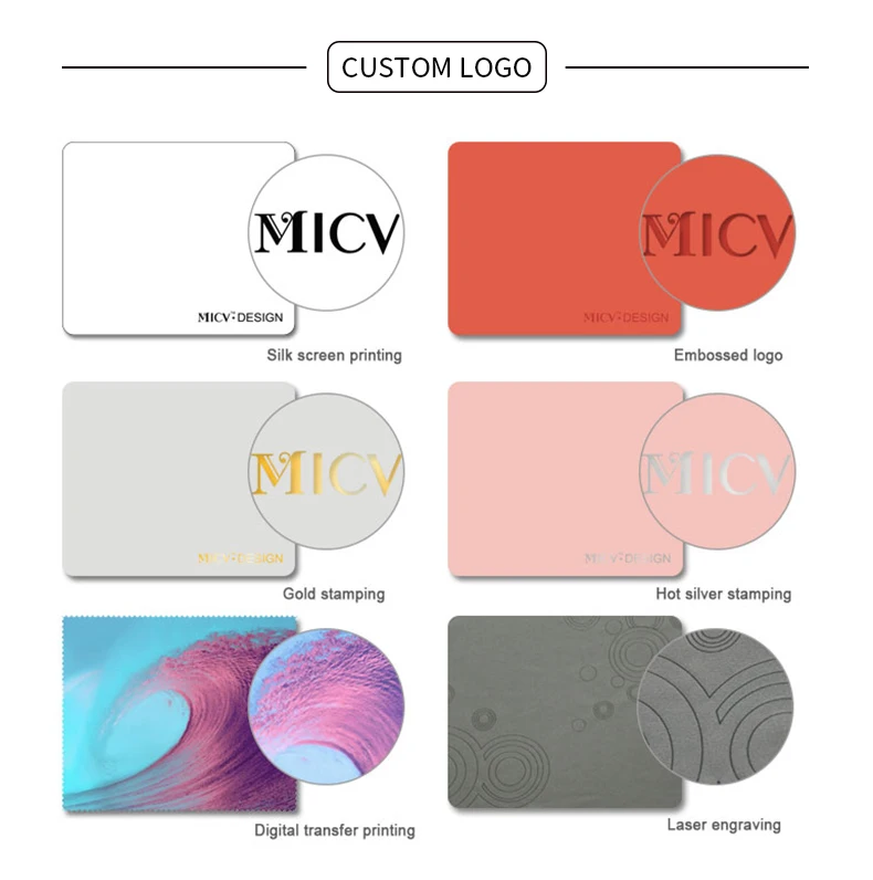 Wholesale Custom logo Glasses Lens Cleaning Cloth Sunglasses Cleaning Wipes Printed Microfiber Screen Office Cleaning Cloth